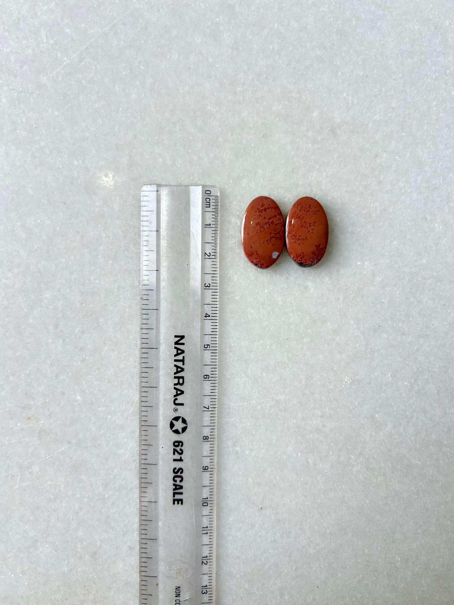 22mm Jasper Cabochon Pair – One of a Kind - Image 2