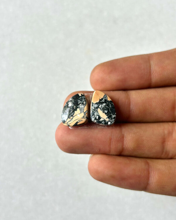 15mm Jasper Cabochon Pair – One of a Kind