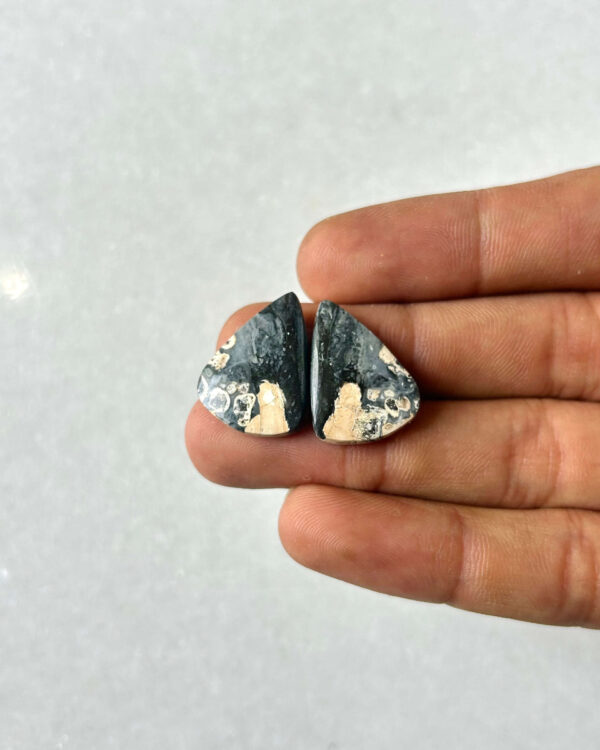 24mm Jasper Cabochon Pair – One of a Kind