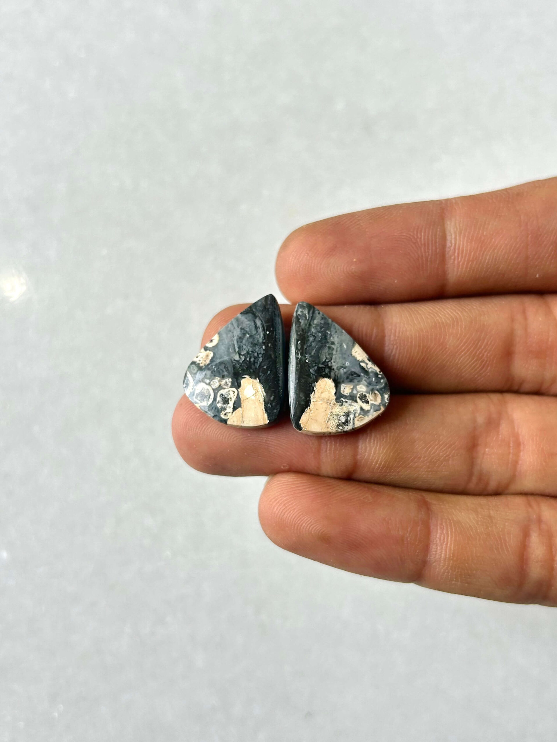 24mm Jasper Cabochon Pair – One of a Kind