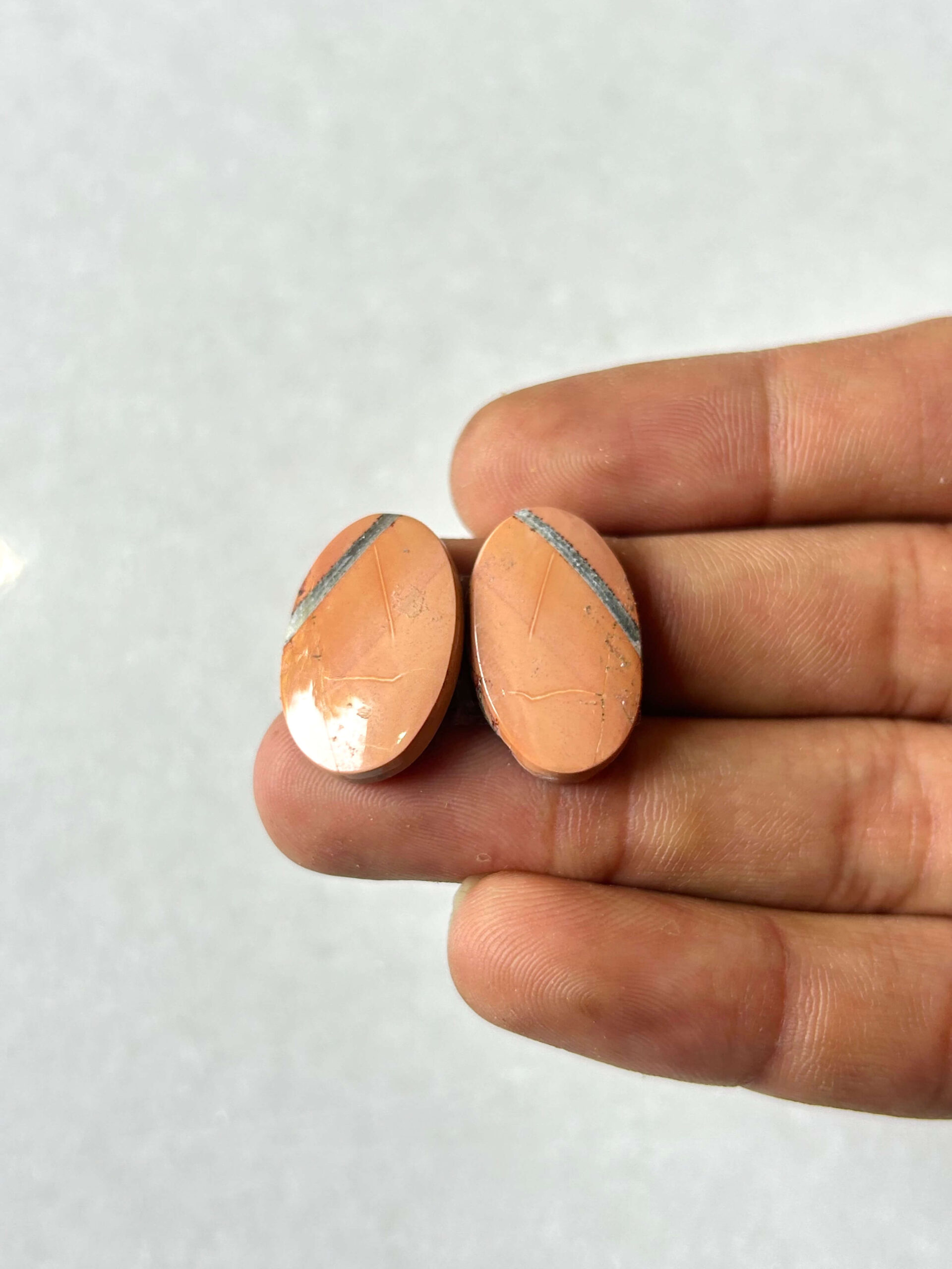 22mm Jasper Cabochon Pair – One of a Kind
