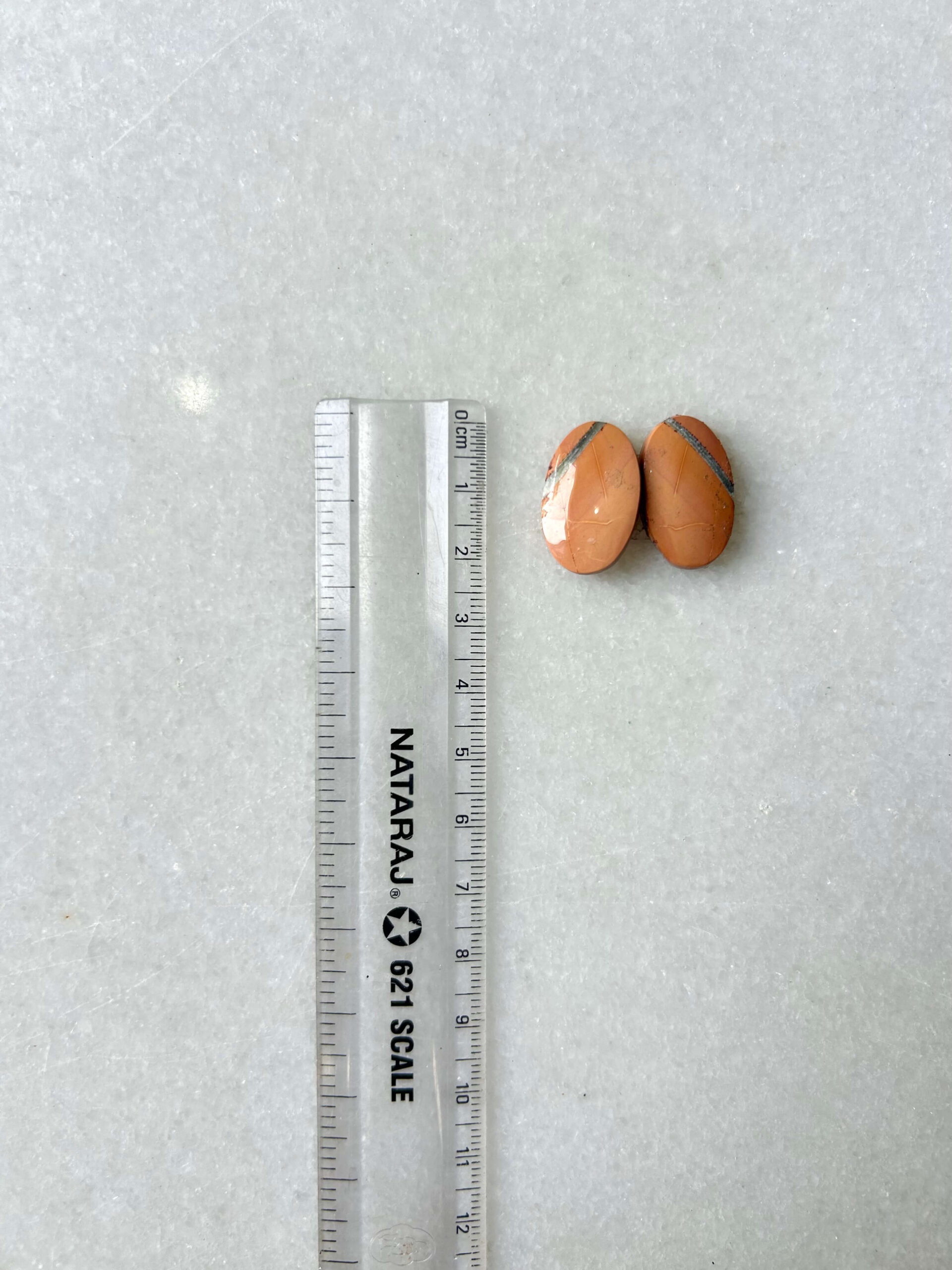 22mm Jasper Cabochon Pair – One of a Kind - Image 2