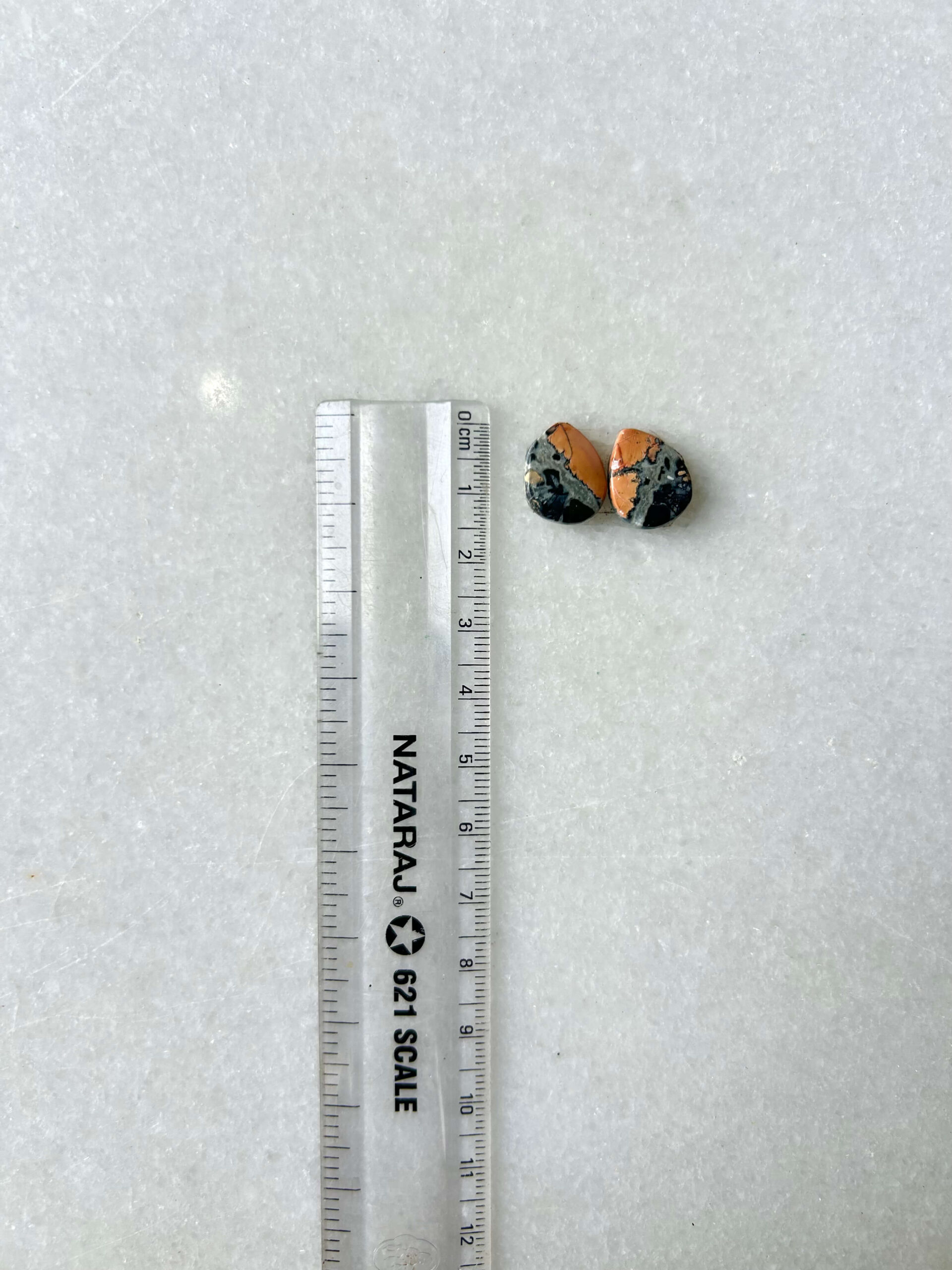 13mm Jasper Cabochon Pair – One of a Kind - Image 2