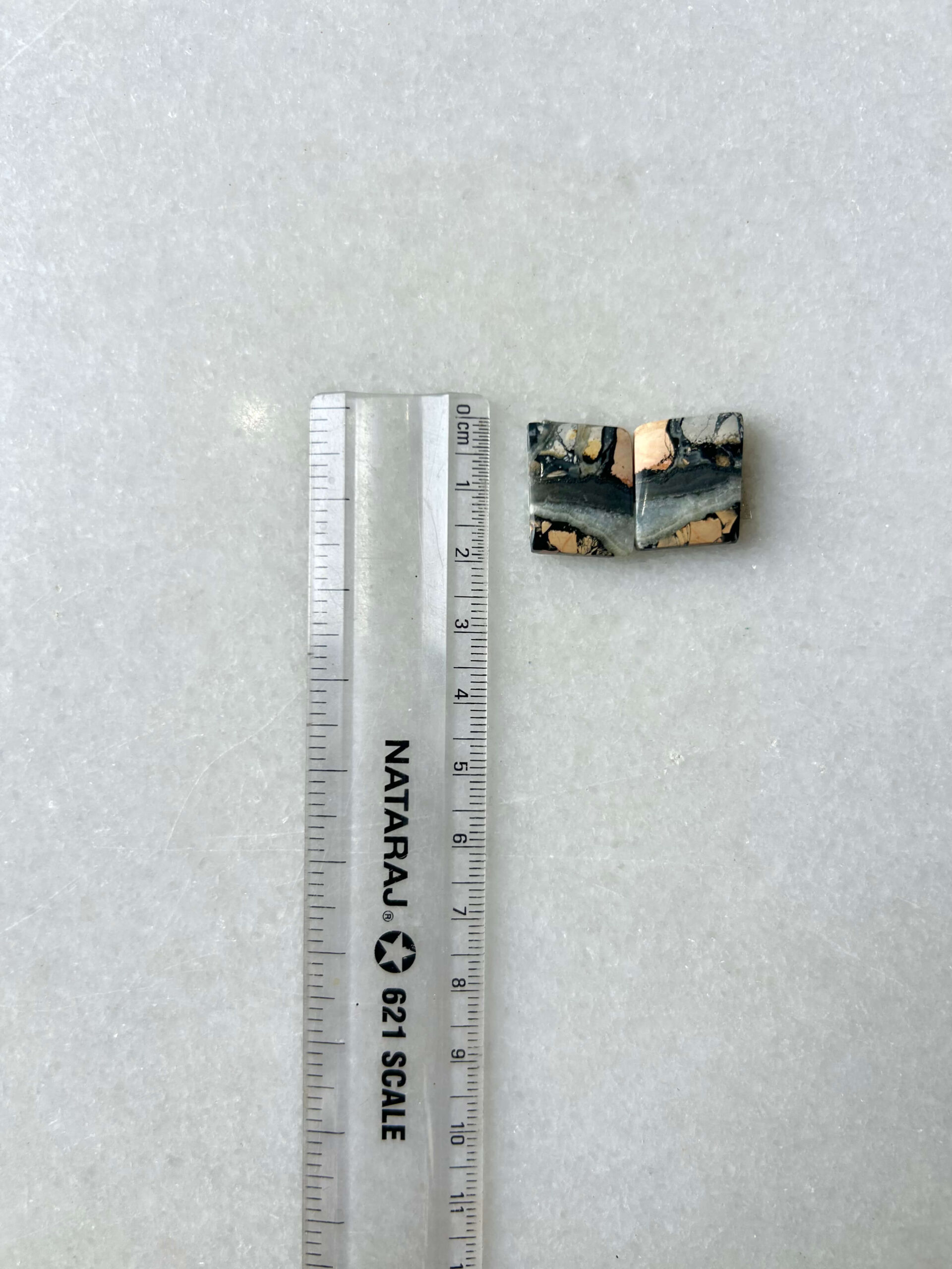 18mm Jasper Cabochon Pair – One of a Kind - Image 2