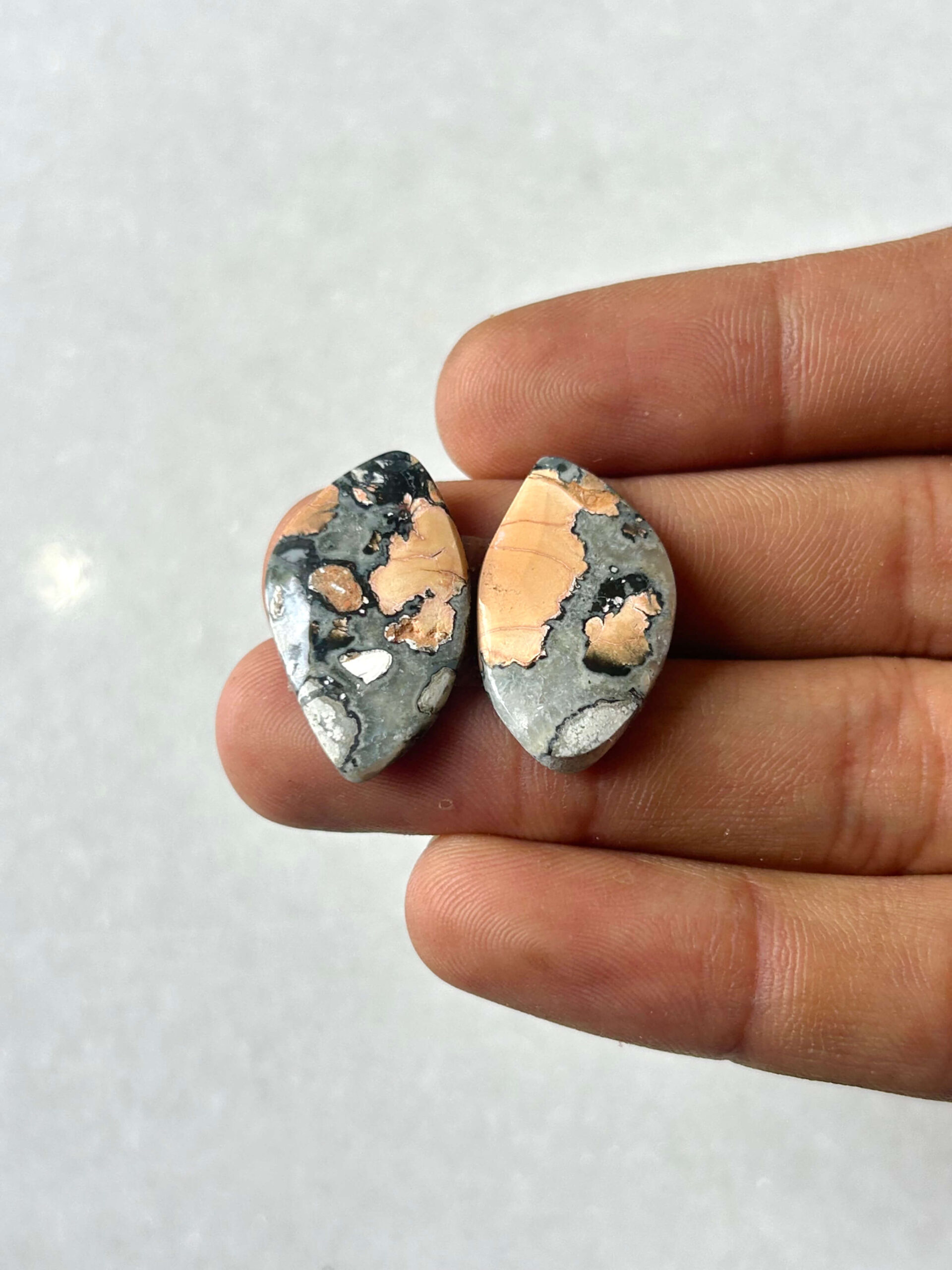 24mm Jasper Cabochon Pair – One of a Kind