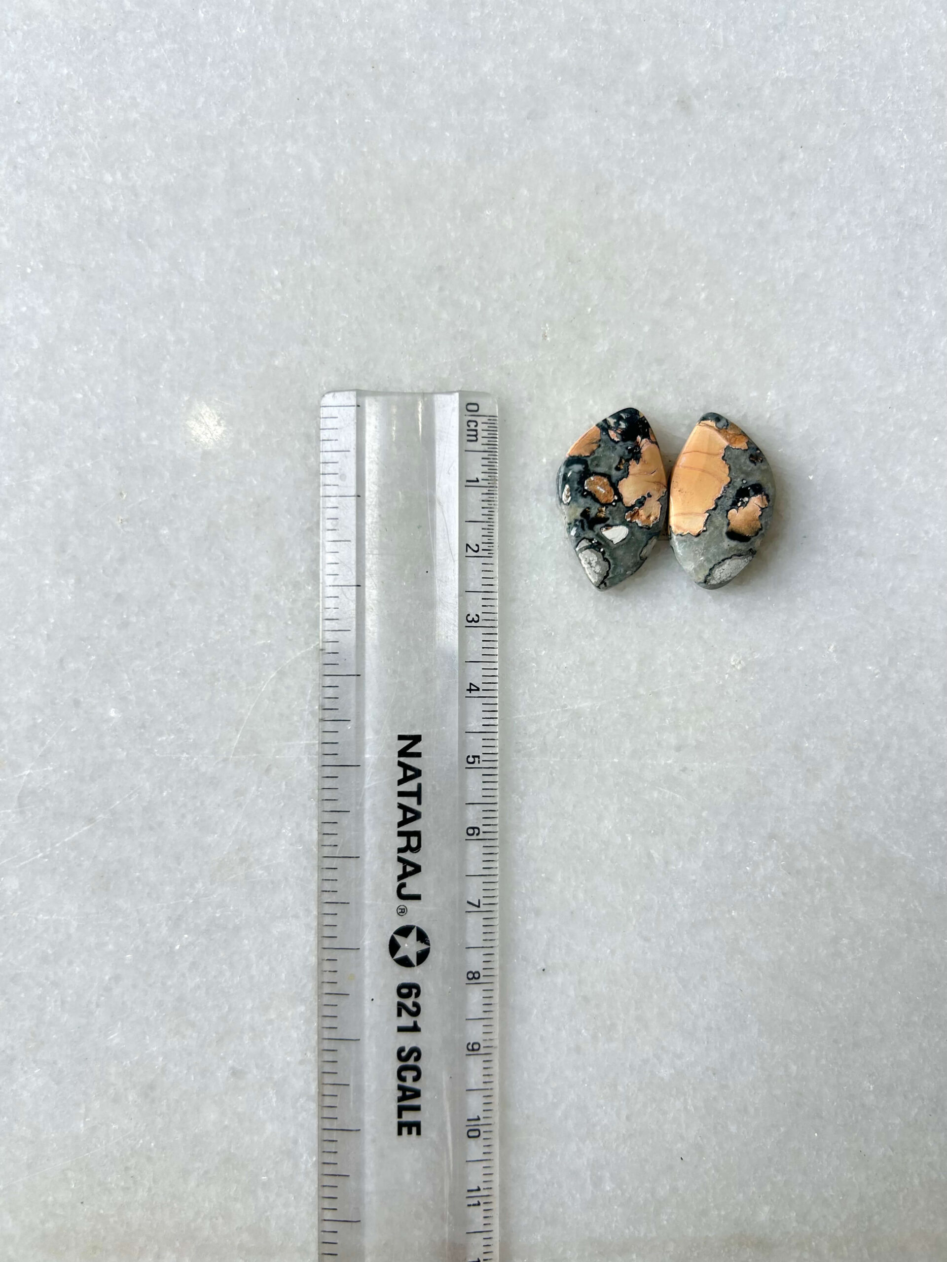 24mm Jasper Cabochon Pair – One of a Kind - Image 2