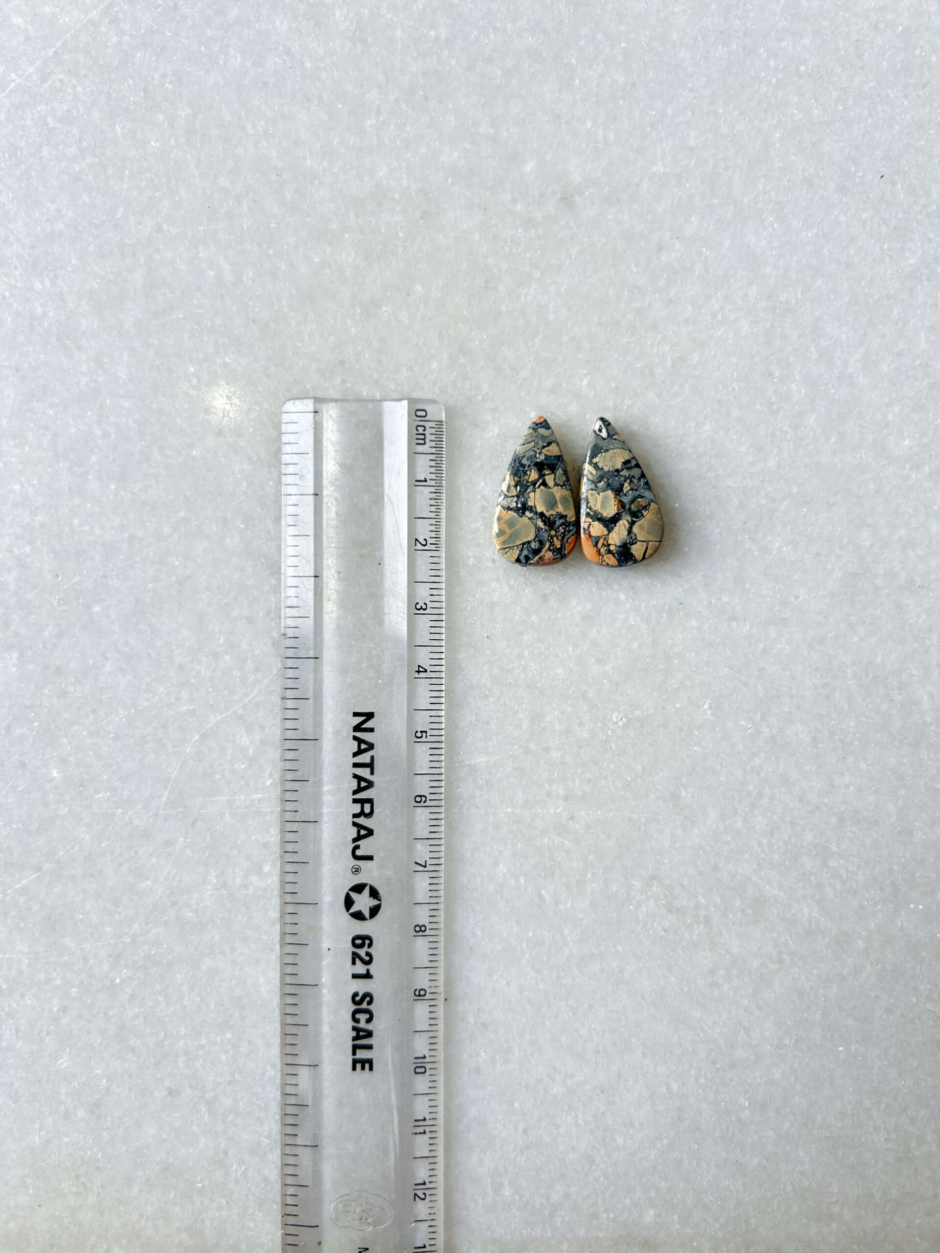 22mm Jasper Cabochon Pair – One of a Kind - Image 2