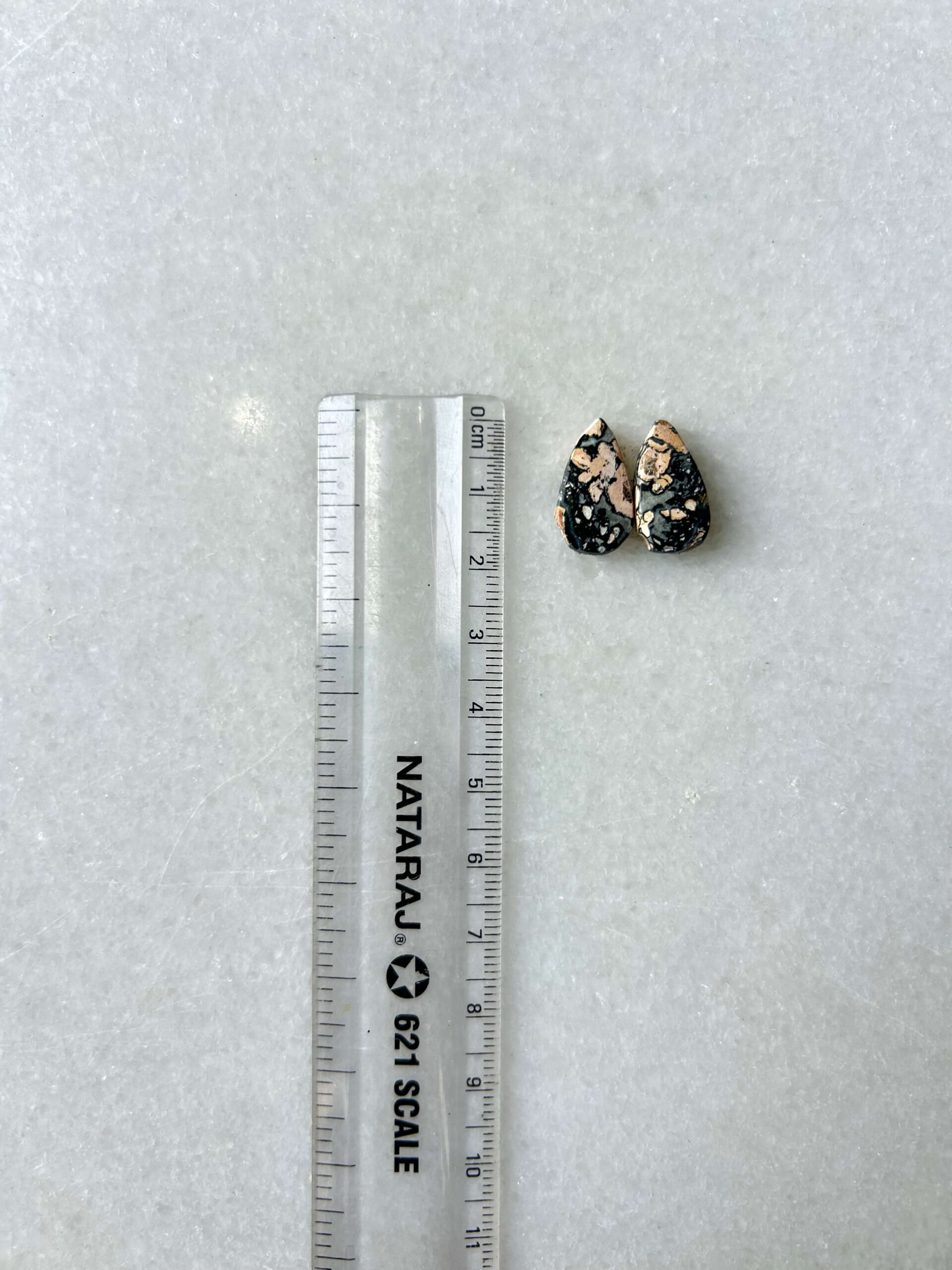 17mm Jasper Cabochon Pair – One of a Kind - Image 2