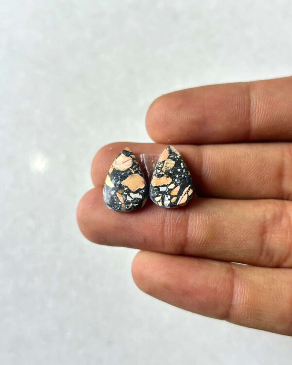 16mm Jasper Cabochon Pair – One of a Kind