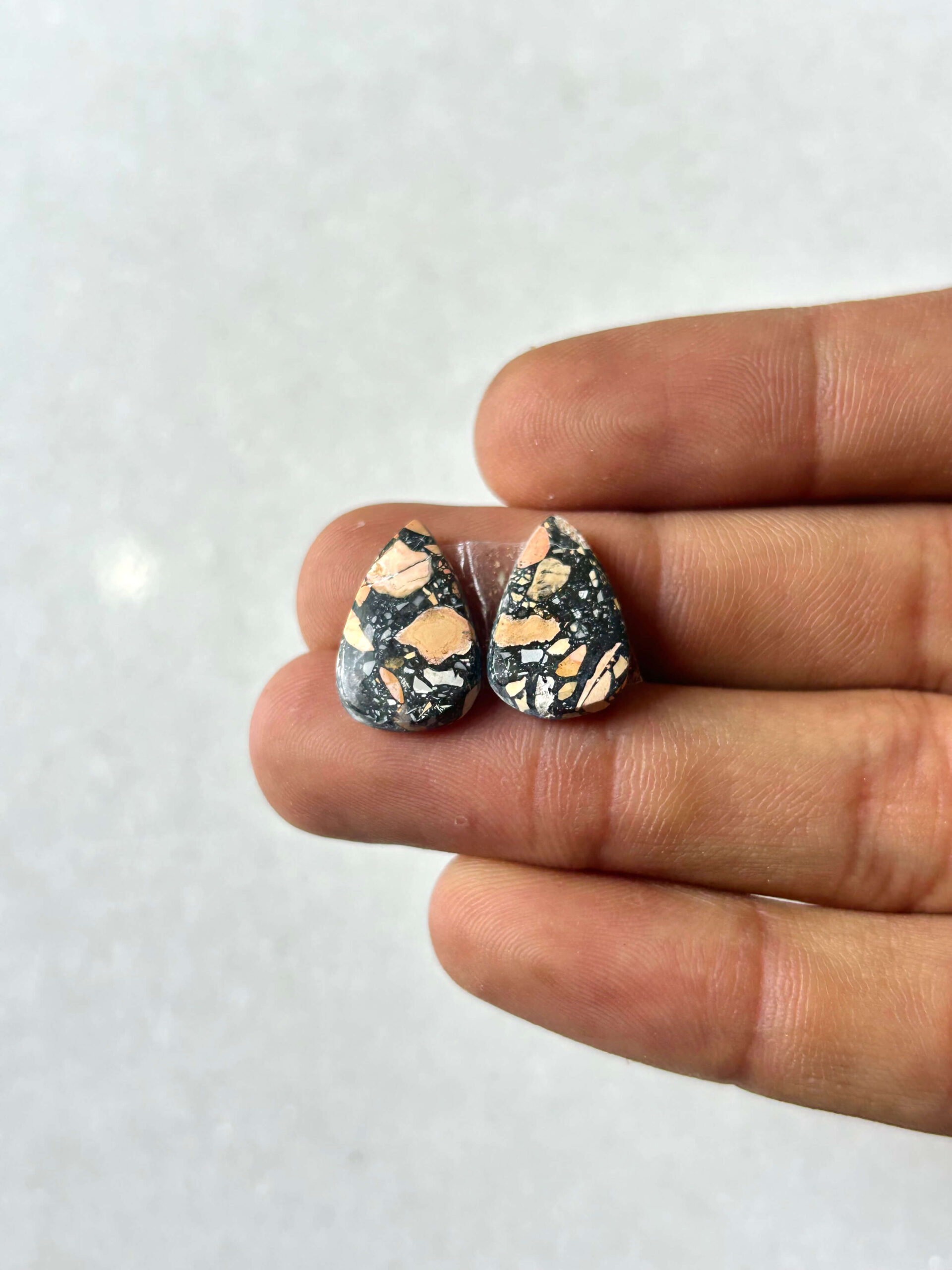 16mm Jasper Cabochon Pair – One of a Kind