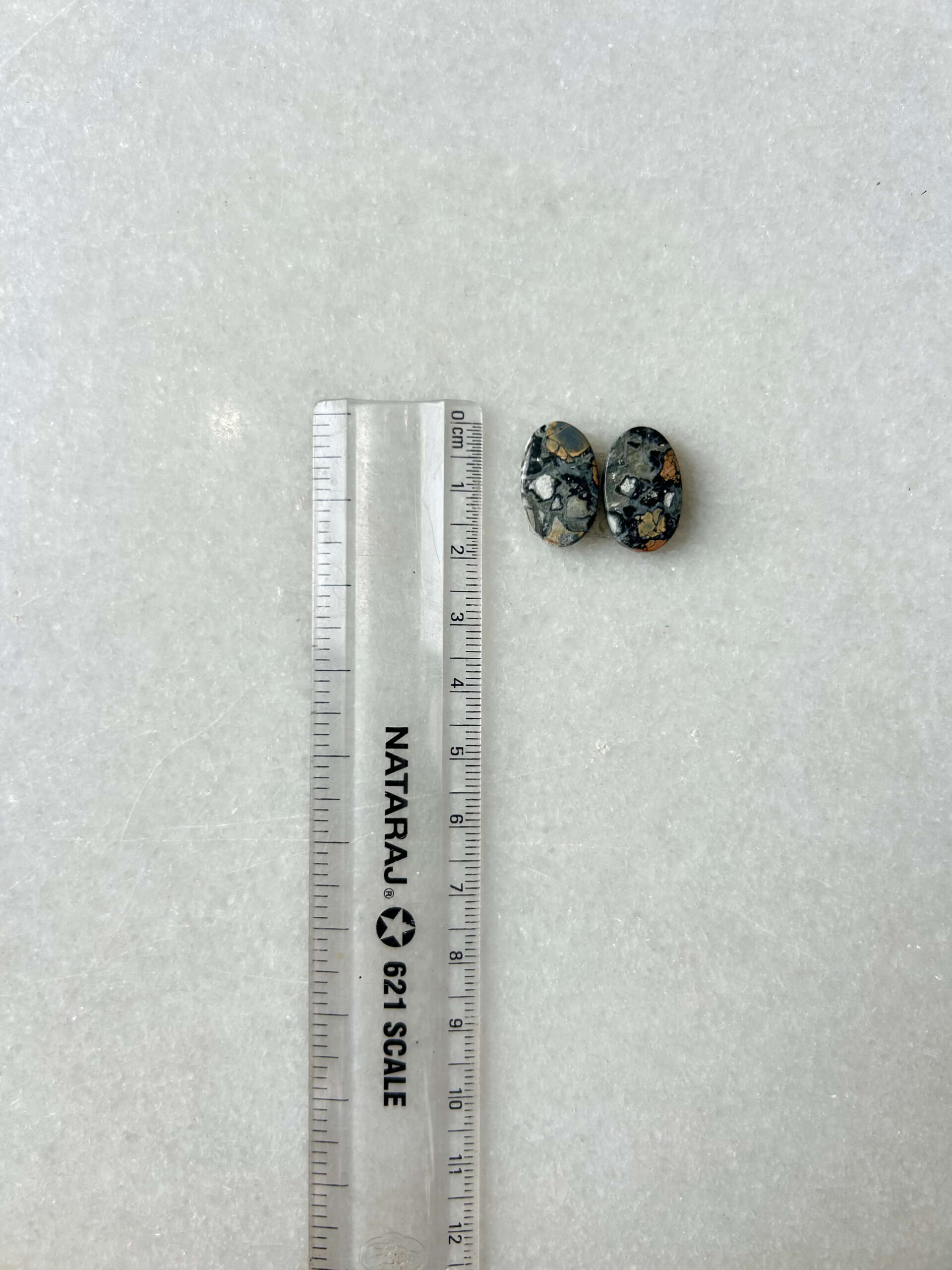 17mm Jasper Cabochon Pair – One of a Kind - Image 2