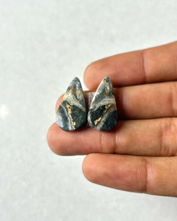 23mm Jasper Cabochon Pair – One of a Kind