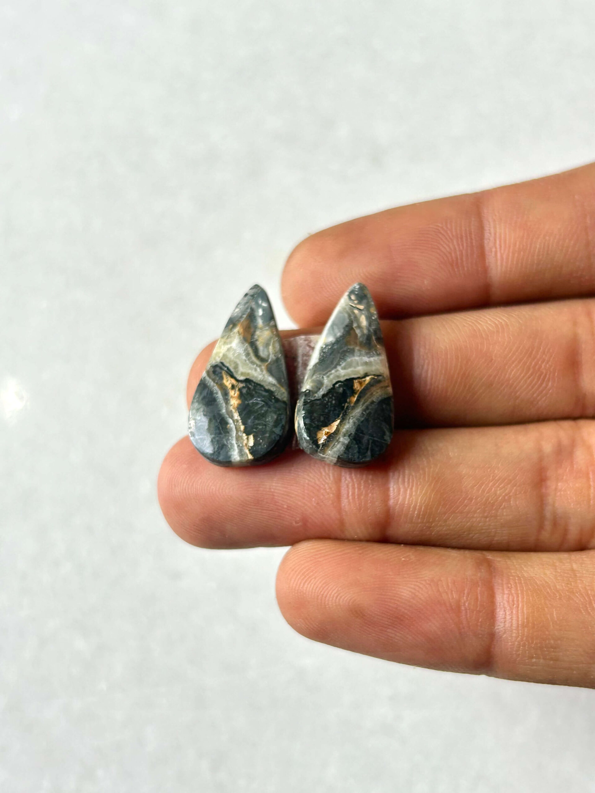 23mm Jasper Cabochon Pair – One of a Kind