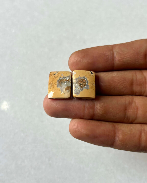 17mm Jasper Cabochon Pair – One of a Kind