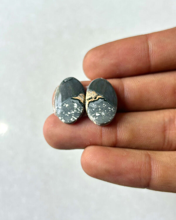 19mm Jasper Cabochon Pair – One of a Kind