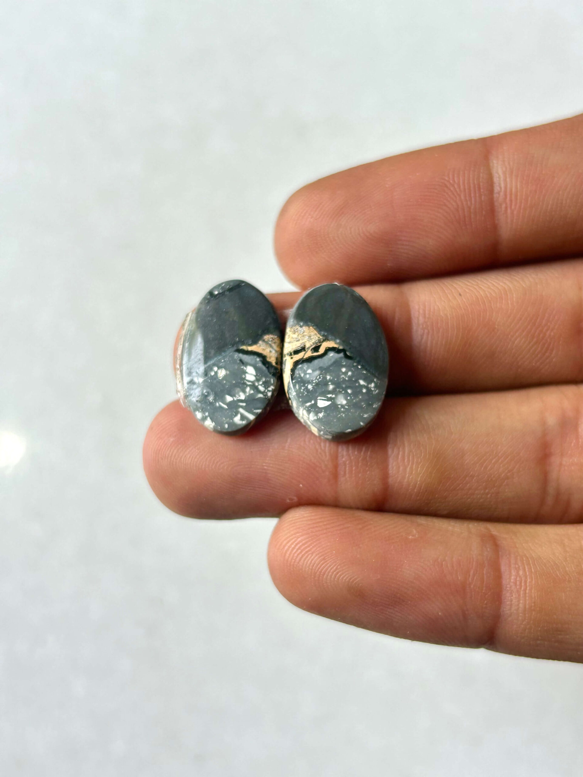 19mm Jasper Cabochon Pair – One of a Kind