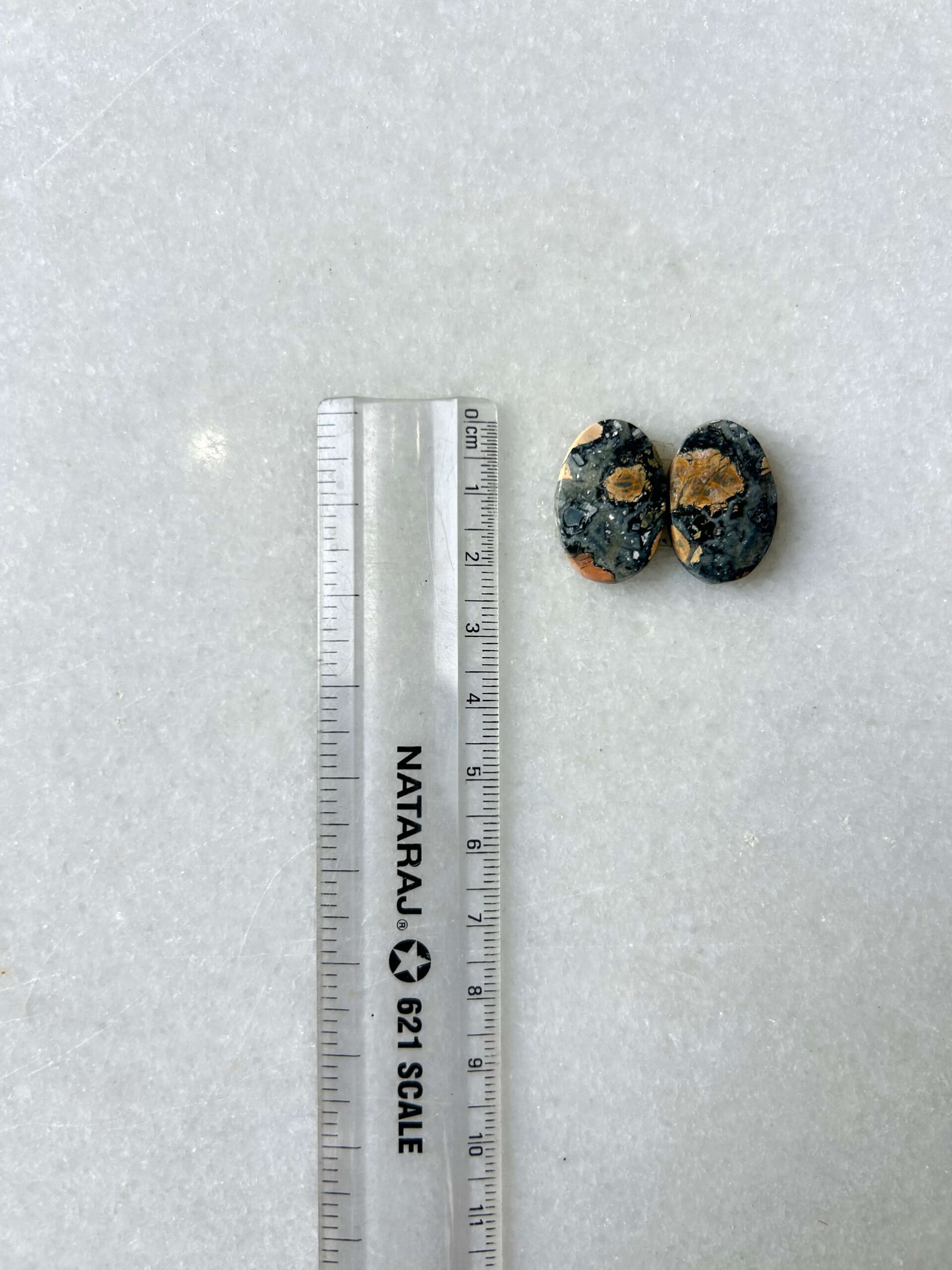 22mm Jasper Cabochon Pair – One of a Kind - Image 2