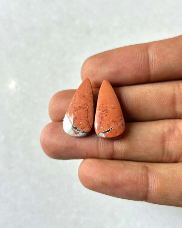 23mm Jasper Cabochon Pair – One of a Kind