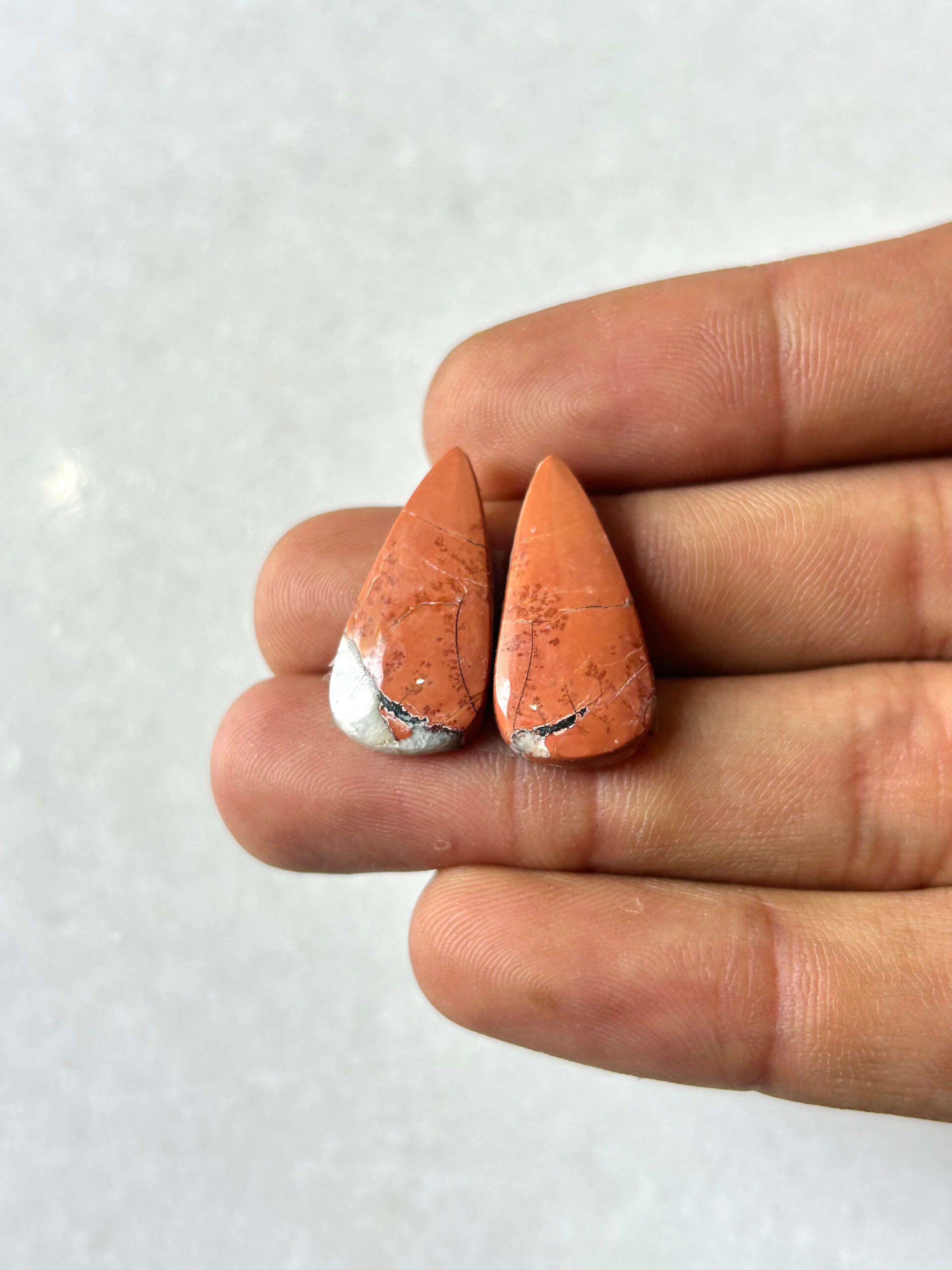 23mm Jasper Cabochon Pair – One of a Kind
