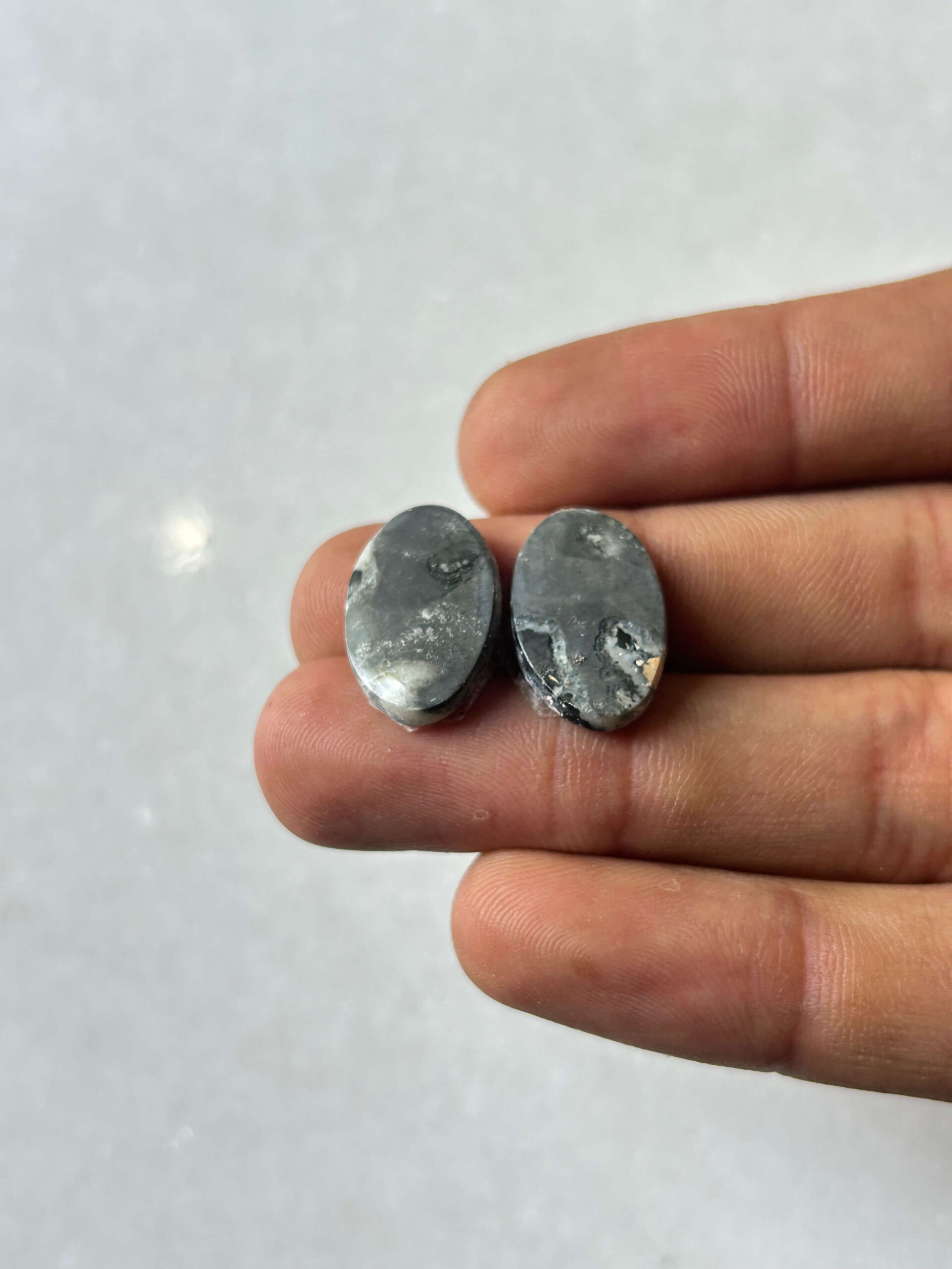 18mm Jasper Cabochon Pair – One of a Kind