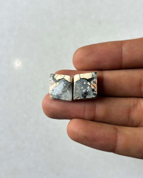 18mm Jasper Cabochon Pair – One of a Kind