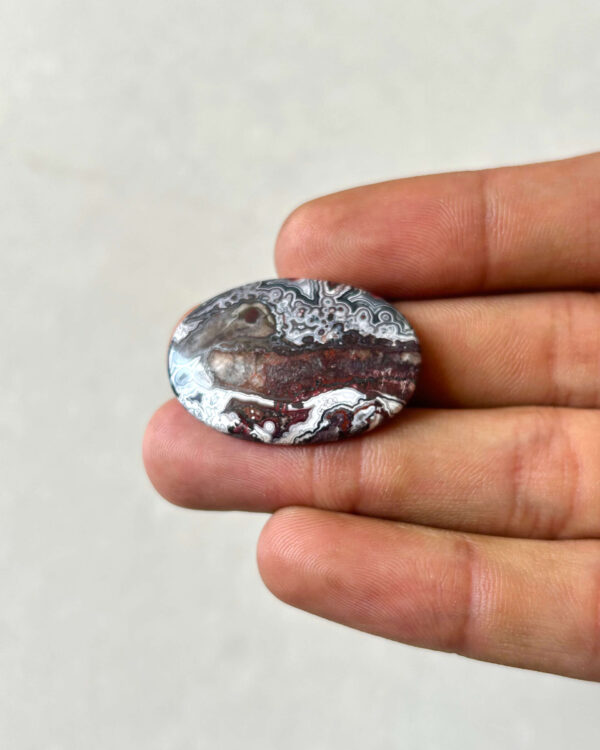 32mm Crazy Lace Agate Cabochon