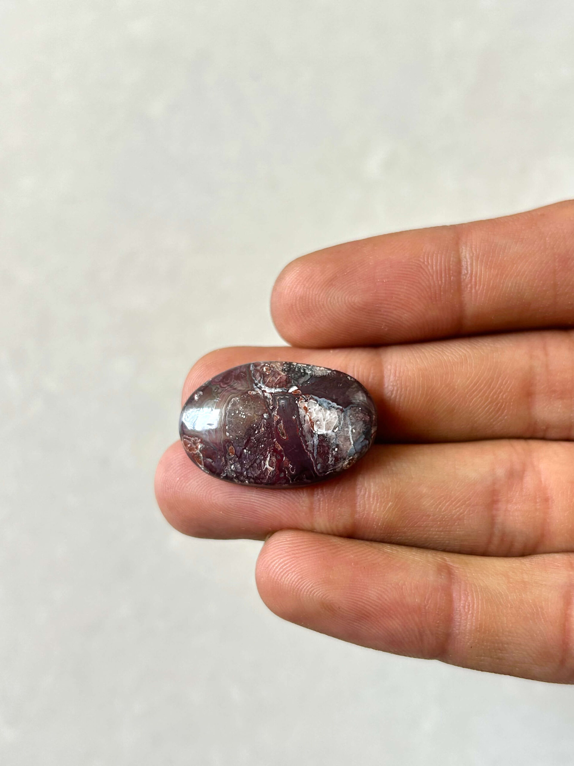 27mm Crazy Lace Agate Cabochon