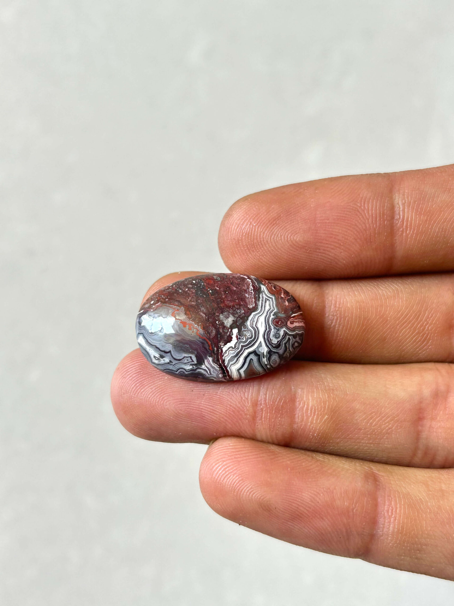 26mm Crazy Lace Agate Cabochon