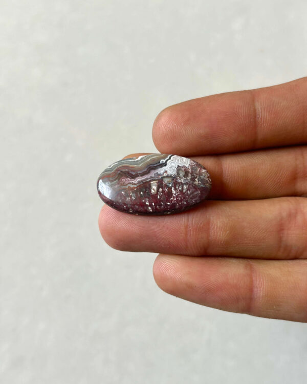 30mm Crazy Lace Agate Cabochon