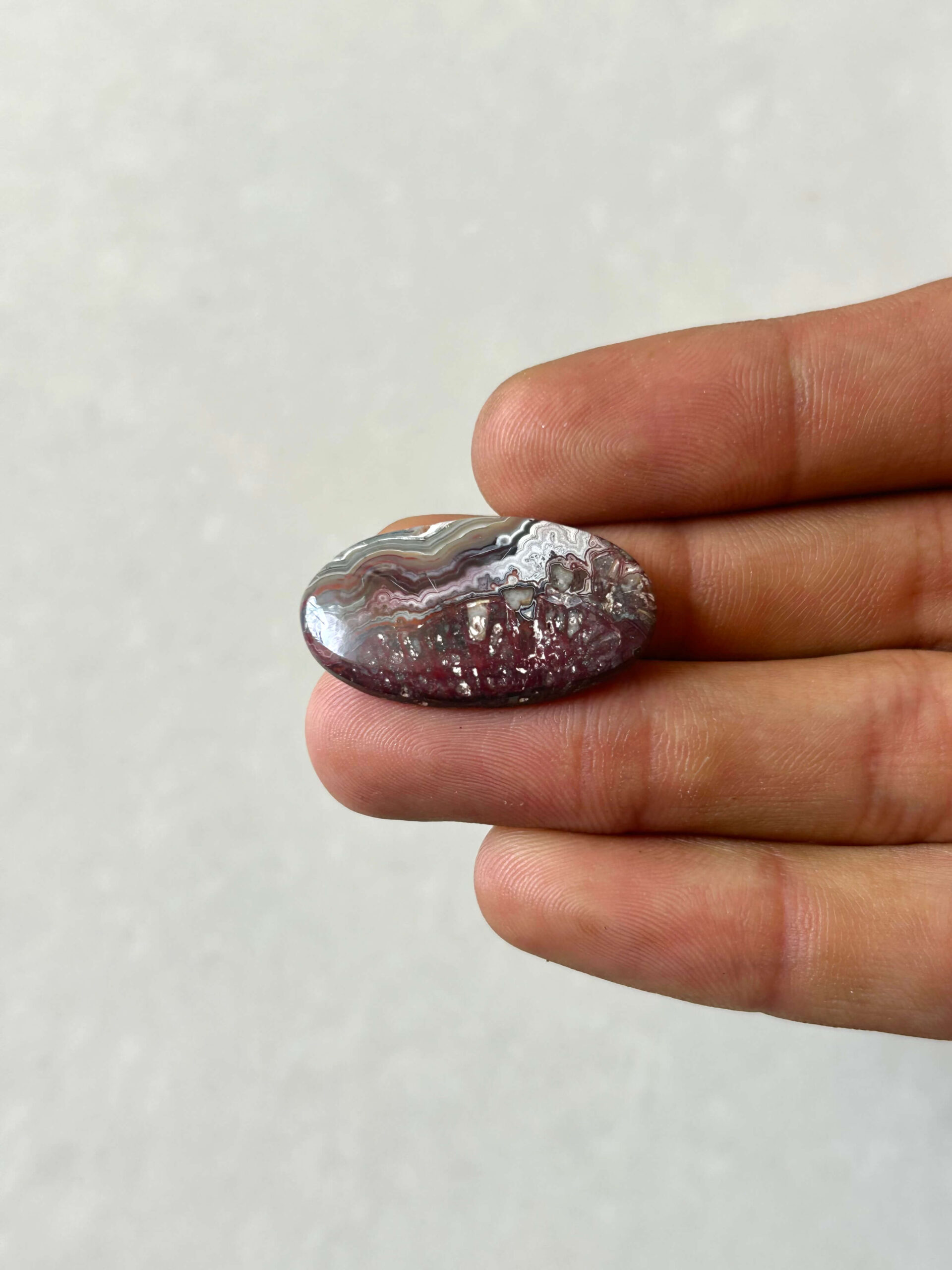 30mm Crazy Lace Agate Cabochon