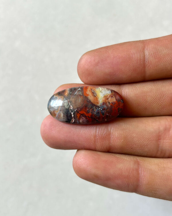 30mm Crazy Lace Agate Cabochon