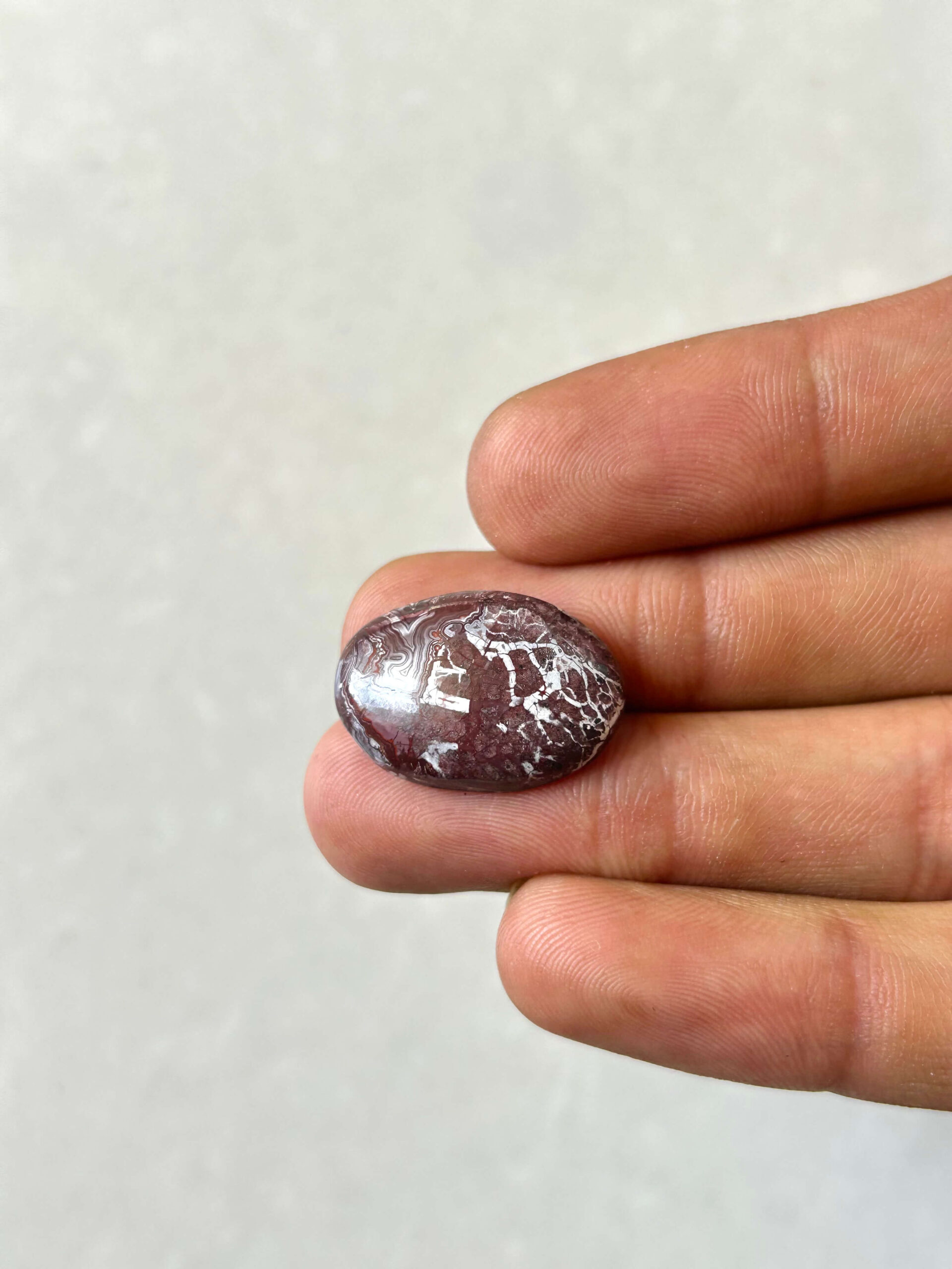 22mm Crazy Lace Agate Cabochon