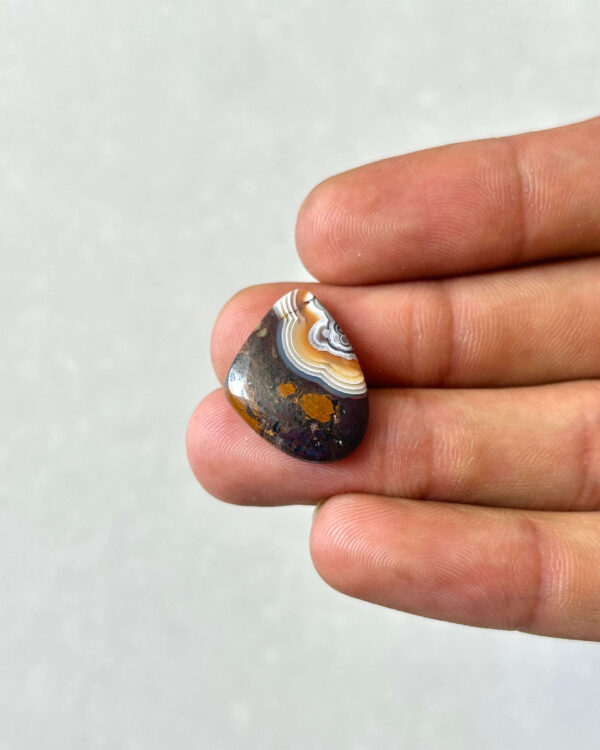 21mm Crazy Lace Agate Cabochon
