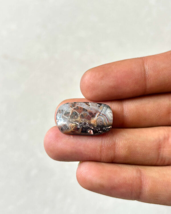 23mm Crazy Lace Agate Cabochon