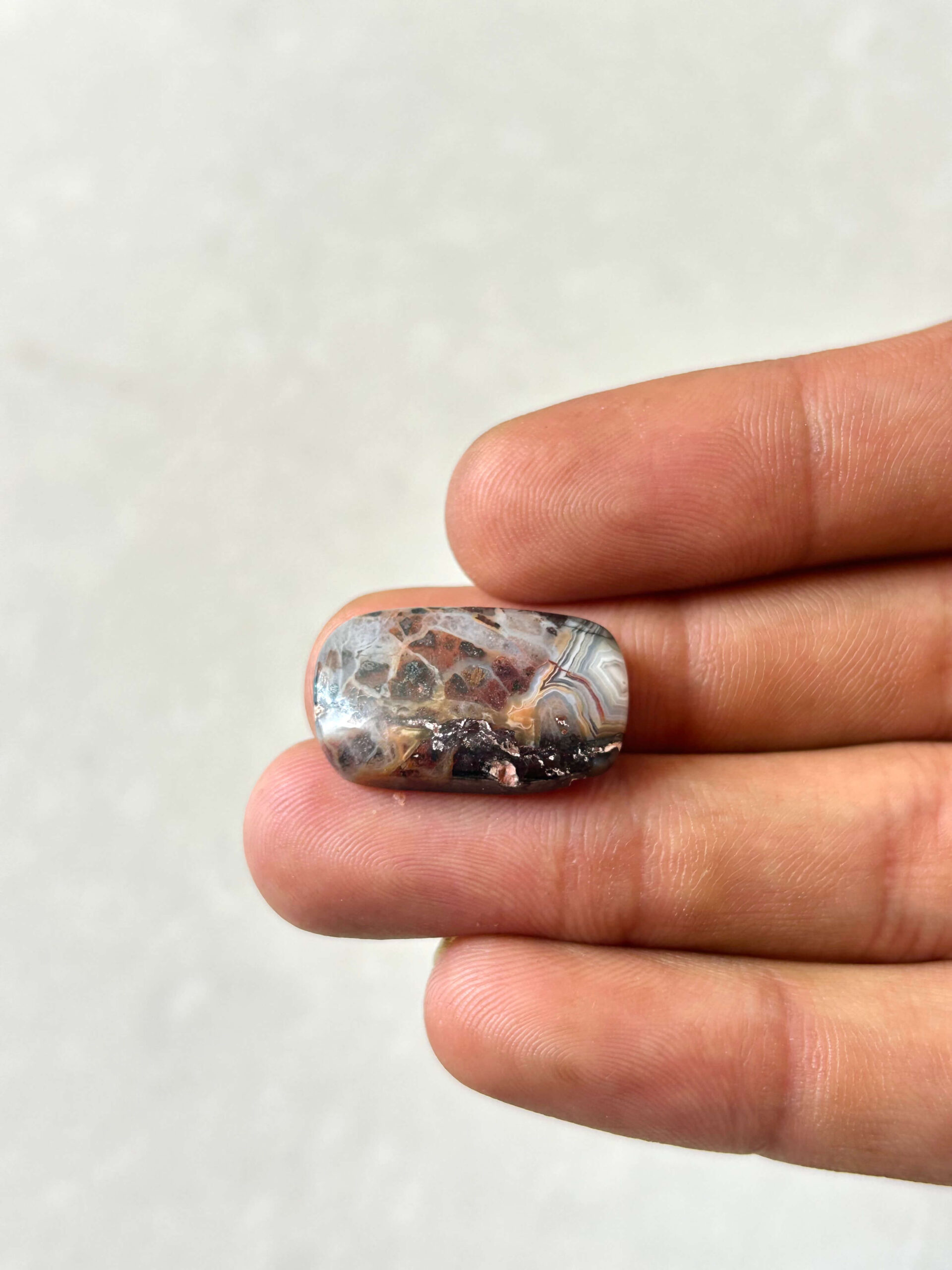 23mm Crazy Lace Agate Cabochon