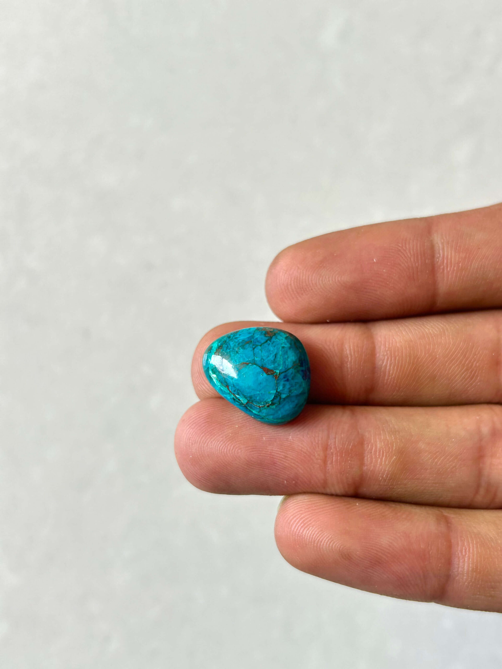 18mm Natural Azurite Cabochon
