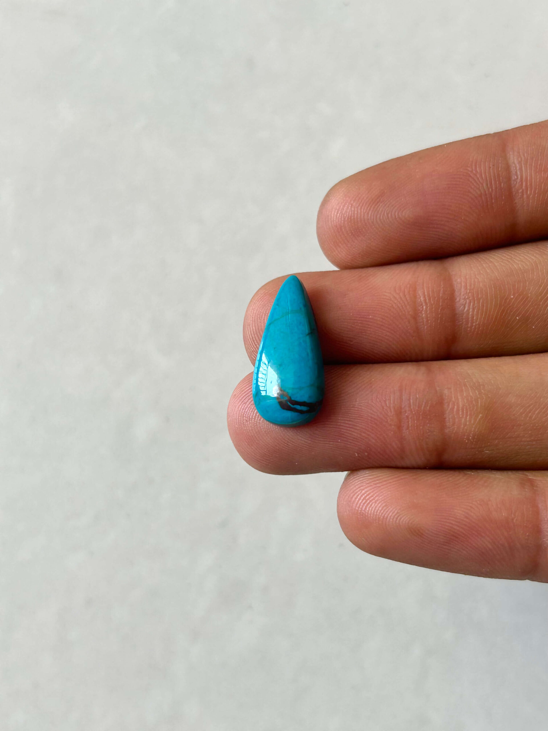 21mm Natural Azurite Cabochon