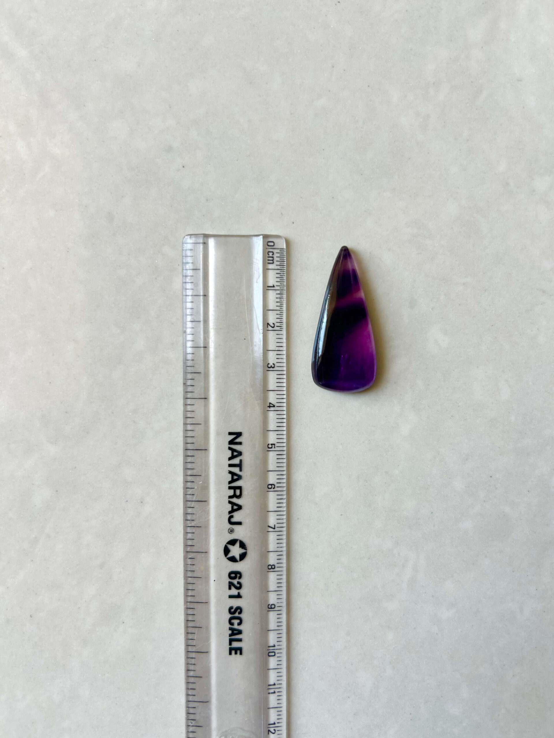 Large Natural Rainbow Fluorite Cabochon - Image 3