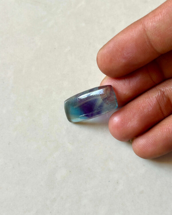 25mm Natural Rainbow Fluorite Cabochon