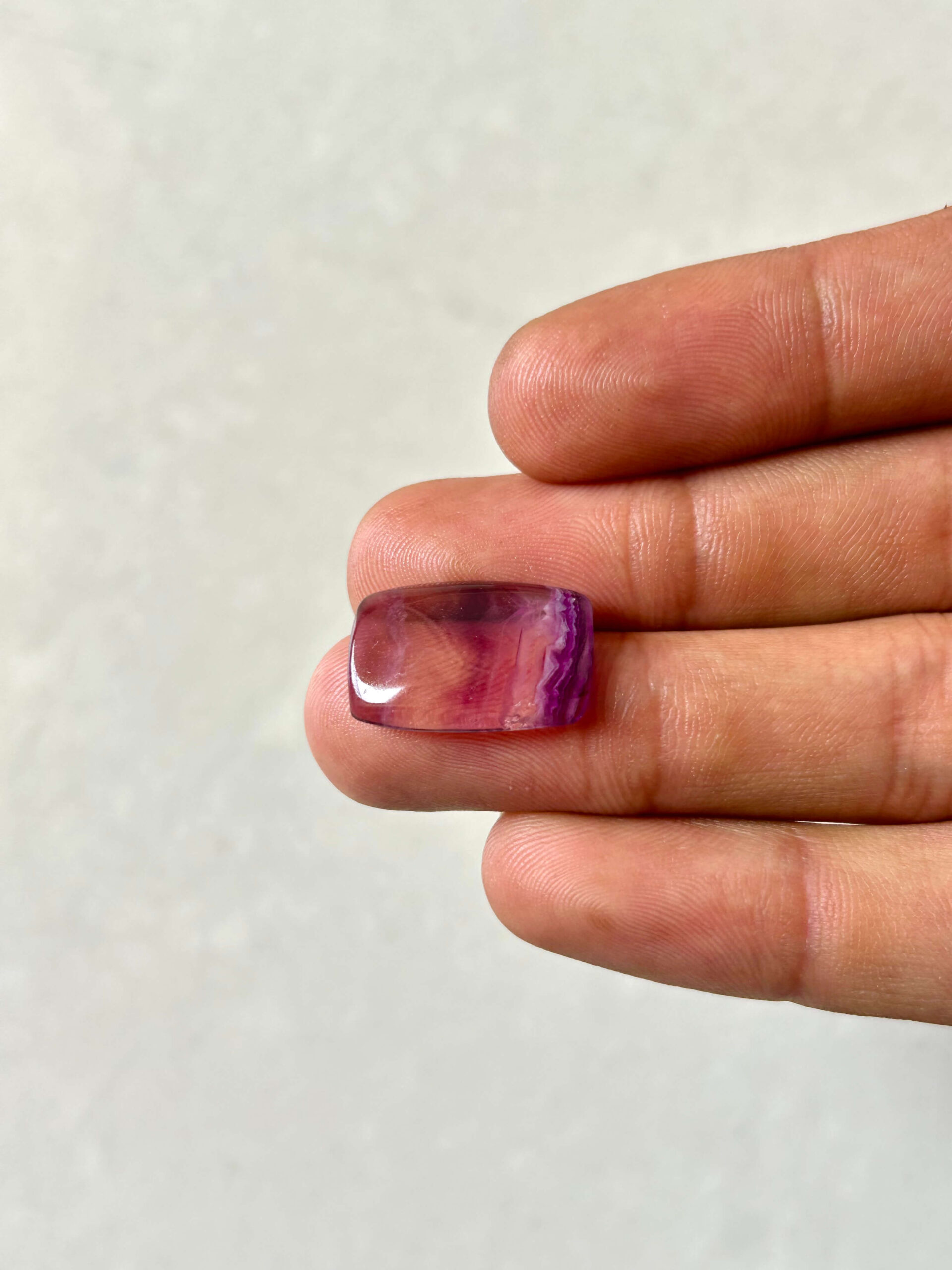 20mm Natural Rainbow Fluorite Stone Cabochon