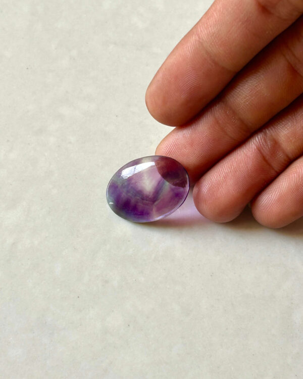 Natural Rainbow Fluorite Cabochon – One of a Kind