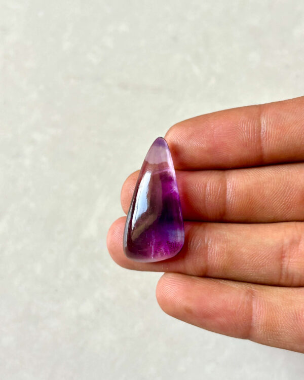 Large Natural Rainbow Fluorite Cabochon