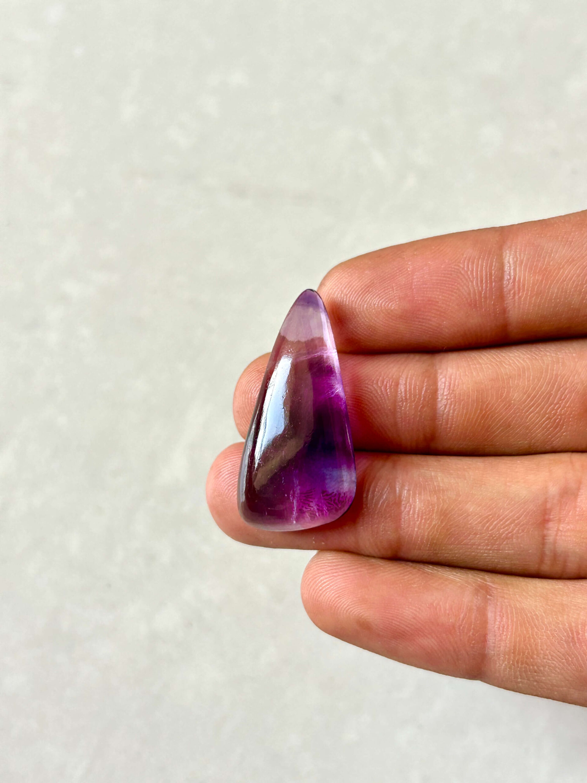 Large Natural Rainbow Fluorite Cabochon