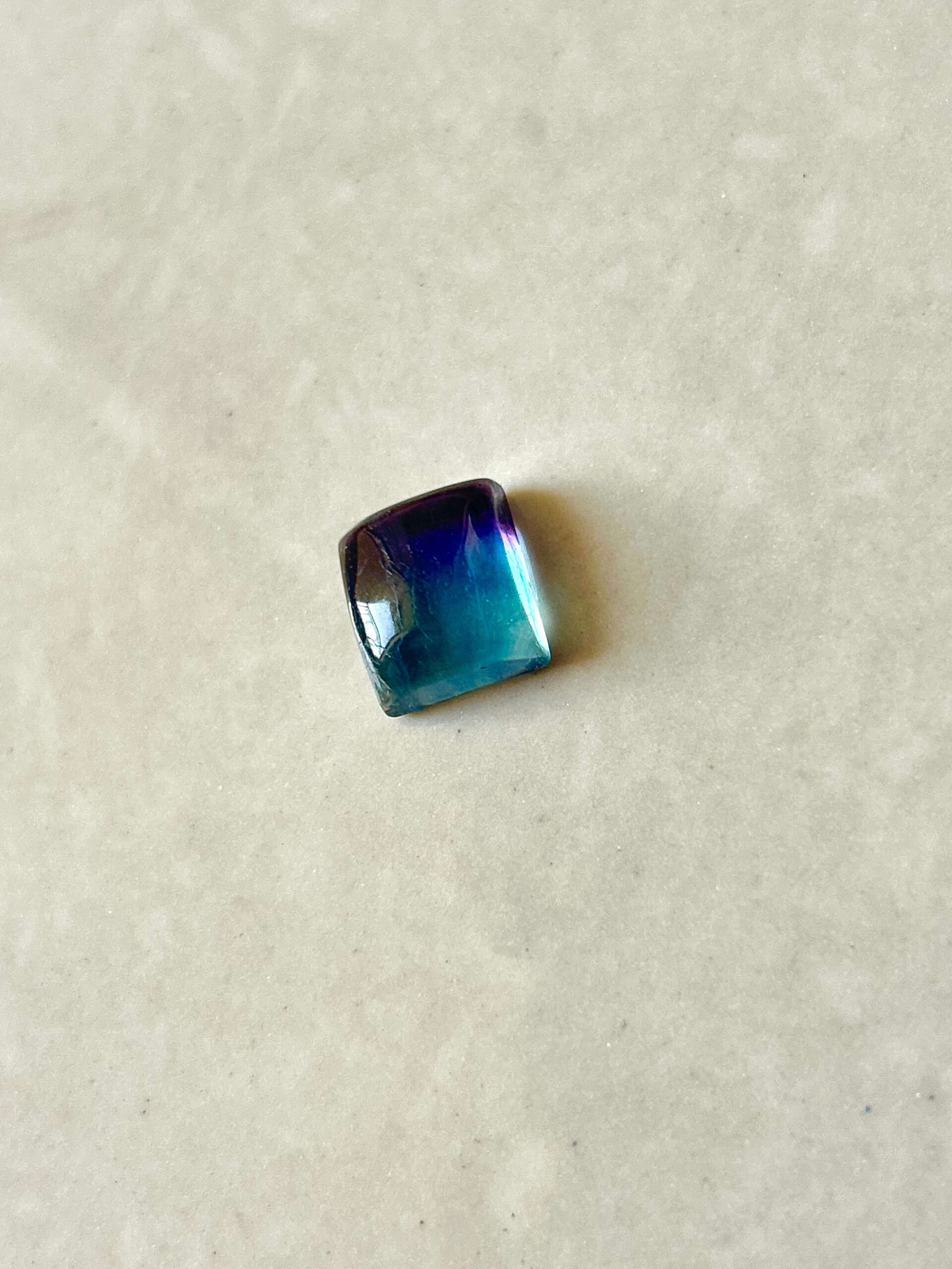 13mm Natural Rainbow Fluorite Gemstone Cabochon