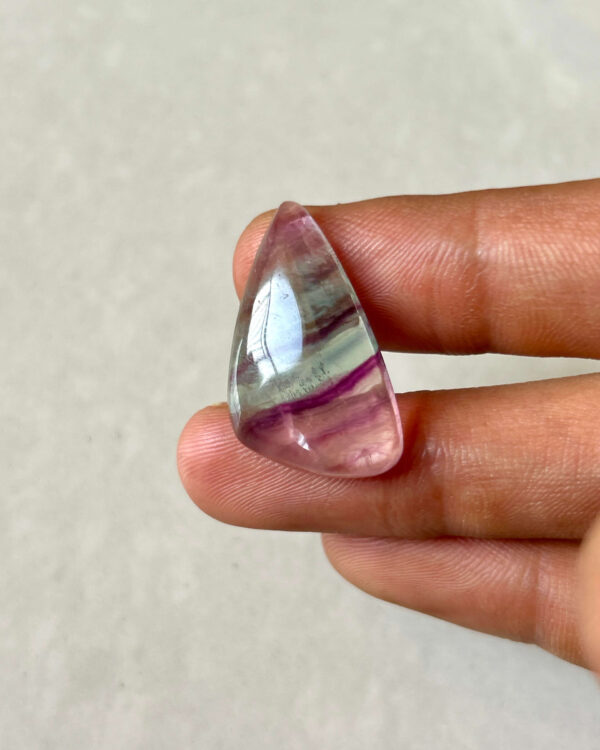 29mm Natural Rainbow Fluorite Gemstone Cabochon