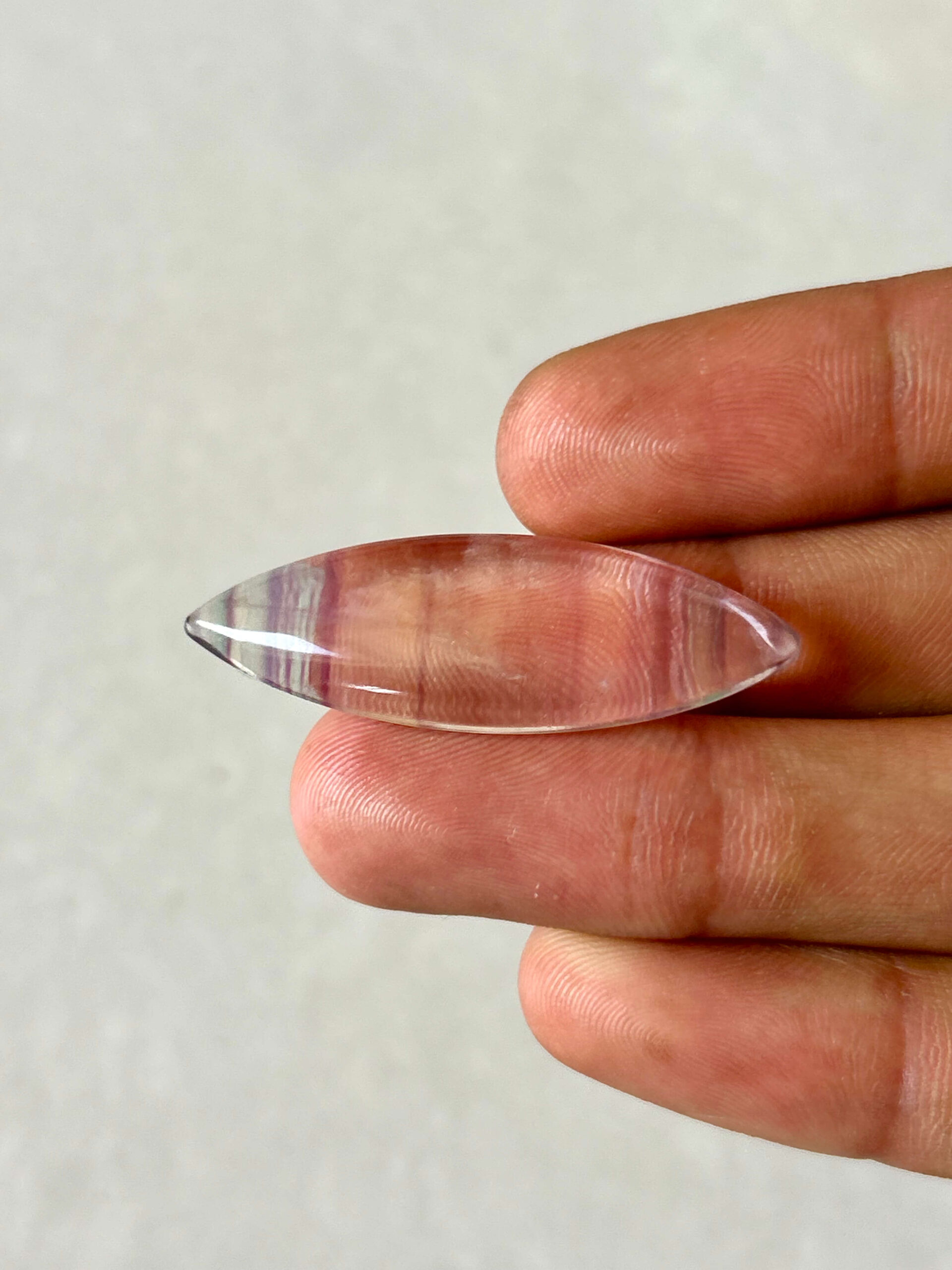 Large Rainbow Fluorite Cabochon – Natural Stone - Image 3