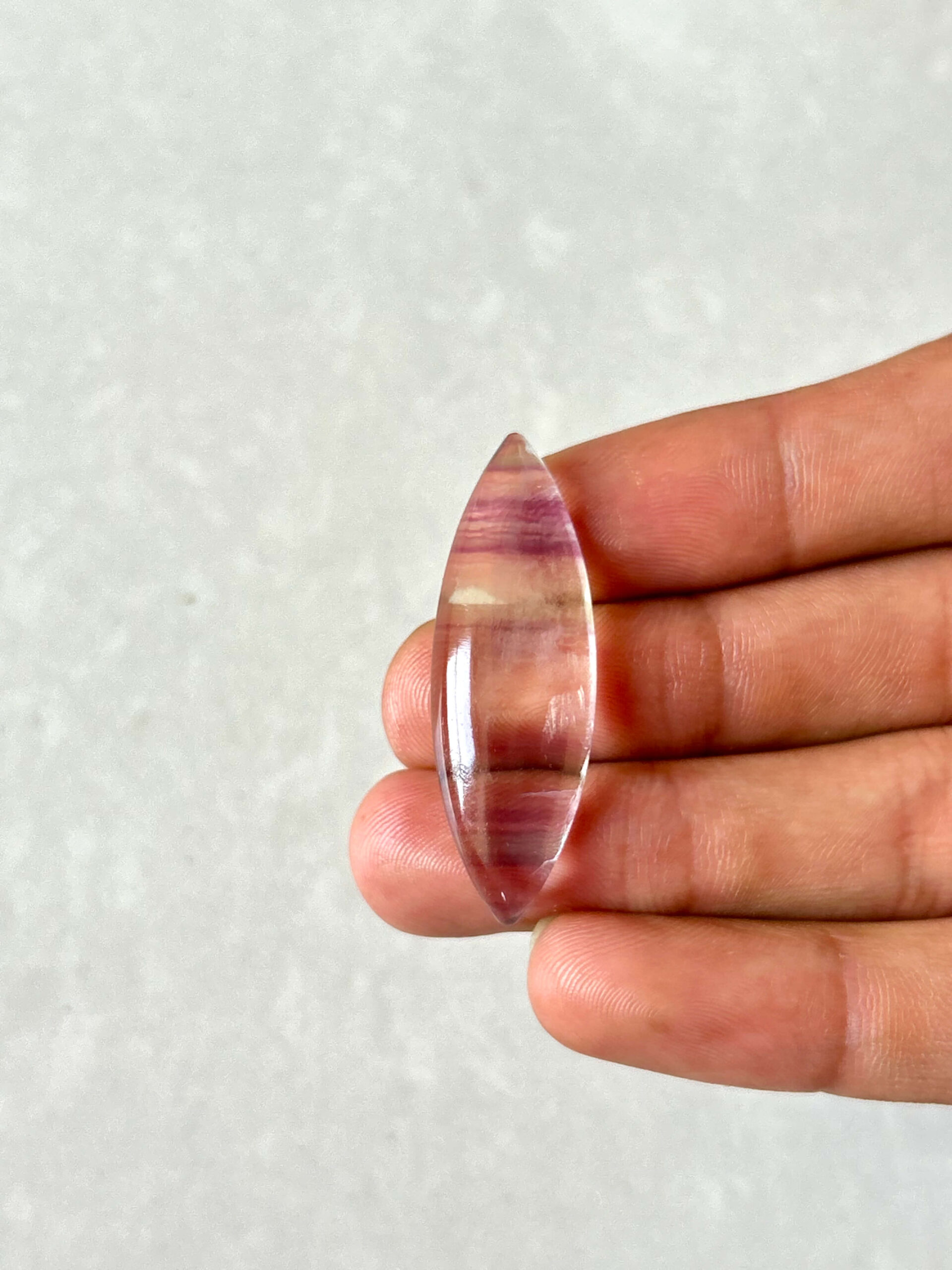 Large Rainbow Fluorite Cabochon – Natural Stone - Image 4