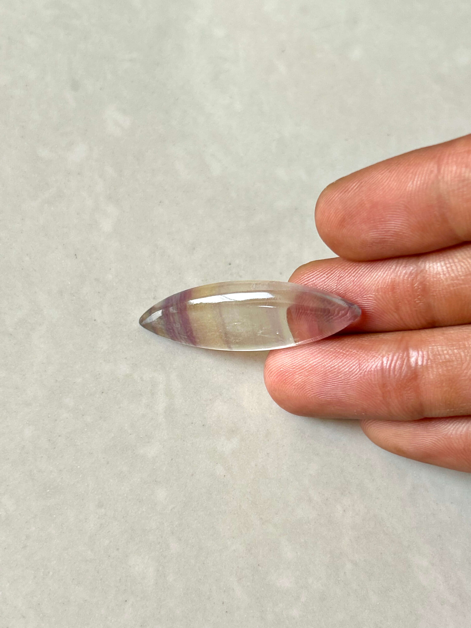 Large Rainbow Fluorite Cabochon – Natural Stone