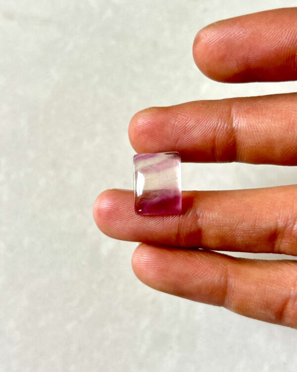 15mm Natural Rainbow Fluorite Stone Cabochon