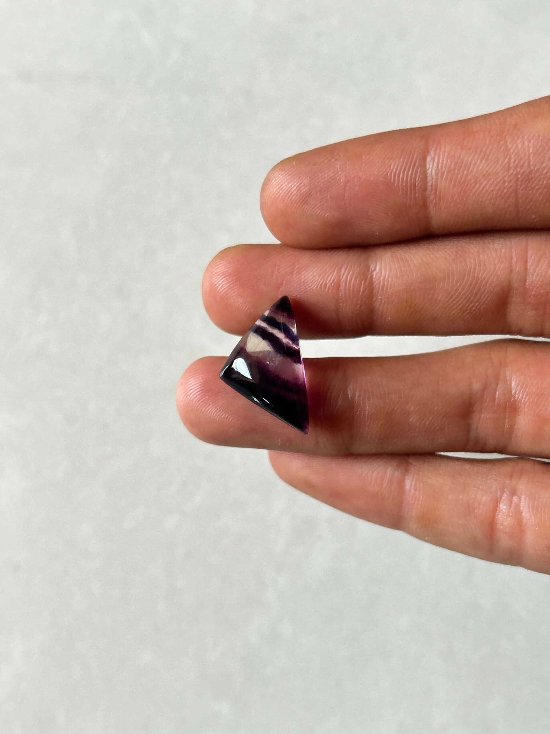 22mm Natural Rainbow Fluorite Cabochon